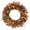 24" Artificial Christmas Wreath Pre-Lit with 105 Branch Tips and 35 LEDs